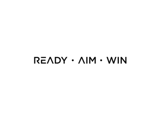 READY • AIM • WIN logo design by alby