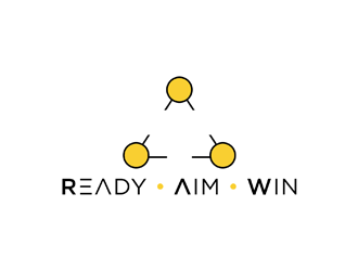 READY • AIM • WIN logo design by johana
