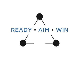 READY • AIM • WIN logo design by Gravity