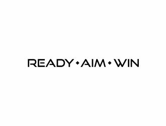 READY • AIM • WIN logo design by santrie