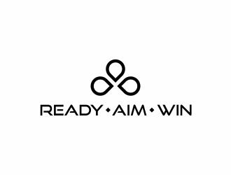 READY • AIM • WIN logo design by santrie