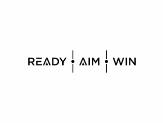 READY • AIM • WIN logo design by santrie