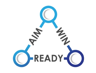 READY • AIM • WIN logo design by MAXR