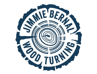 Jimmie Bernal Wood Turning logo design by MAXR