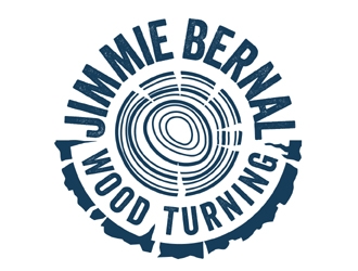Jimmie Bernal Wood Turning logo design by MAXR