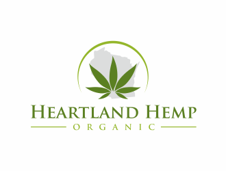 Heartland Hemp Organic logo design by santrie