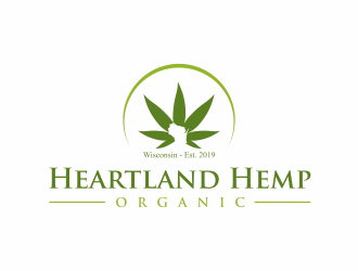 Heartland Hemp Organic logo design by santrie
