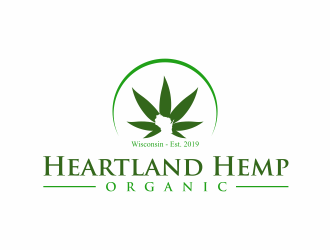 Heartland Hemp Organic logo design by santrie