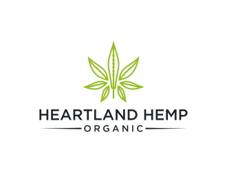 Heartland Hemp Organic logo design by ArRizqu