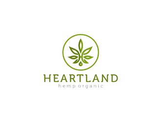 Heartland Hemp Organic logo design by ndaru