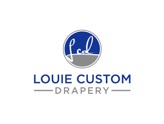 Louie Custom Drapery logo design by mbamboex