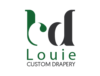 Louie Custom Drapery logo design by Bl_lue
