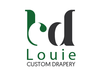 Louie Custom Drapery logo design by Bl_lue