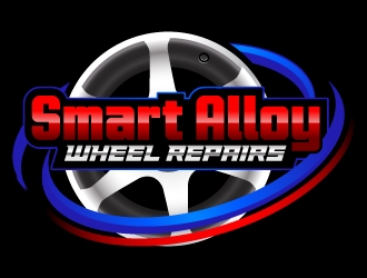 smart alloy wheel repairs  logo design by Suvendu