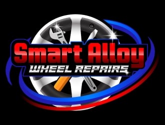 smart alloy wheel repairs  logo design by Suvendu