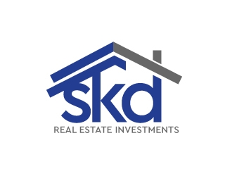 skd real estate investments logo design by moomoo
