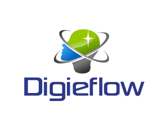 Digieflow logo design by Dawnxisoul393