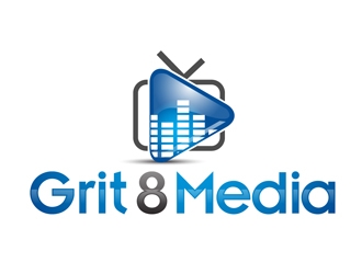 Grit 8 Media logo design by DreamLogoDesign
