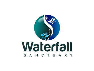 Waterfall Sanctuary logo design by AisRafa