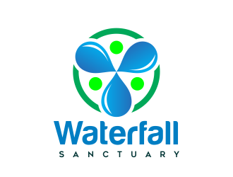 Waterfall Sanctuary logo design by AisRafa