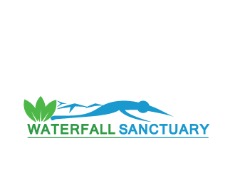 Waterfall Sanctuary logo design by ManishSaini