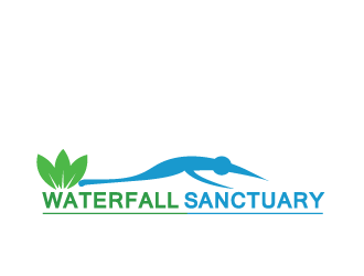 Waterfall Sanctuary logo design by ManishSaini