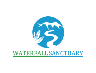 Waterfall Sanctuary logo design by ManishSaini