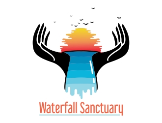 Waterfall Sanctuary logo design by HannaAnnisa