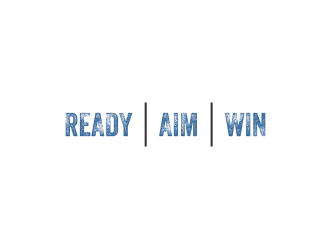 READY • AIM • WIN logo design by Gravity