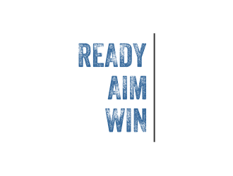 READY • AIM • WIN logo design by Gravity