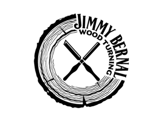 Jimmie Bernal Wood Turning logo design by megalogos