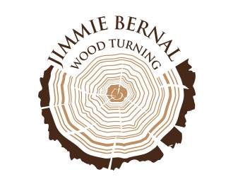 Jimmie Bernal Wood Turning logo design by Sorjen