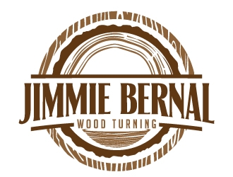 Jimmie Bernal Wood Turning logo design by jaize