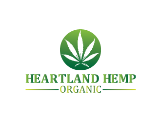 Heartland Hemp Organic logo design by ManishSaini