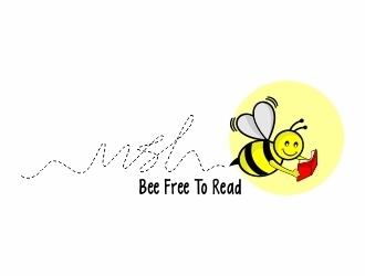 Bee Free to Read logo design by madjuberkarya