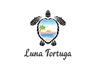 Luna Tortuga logo design by bayudesain88