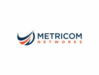 Metricom Networks logo design by santrie