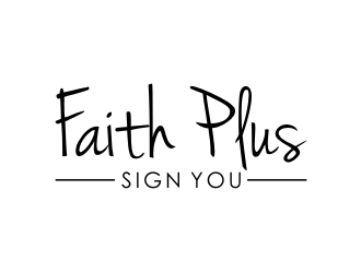 Faith Plus Sign You  logo design by nurul_rizkon