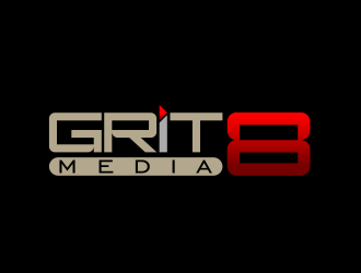 Grit 8 Media logo design by serprimero