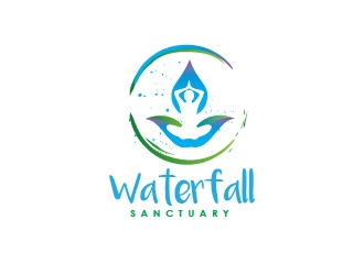 Waterfall Sanctuary logo design by Rachel