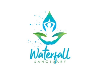 Waterfall Sanctuary logo design by Rachel