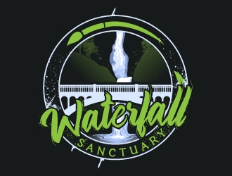 Waterfall Sanctuary logo design by Aelius