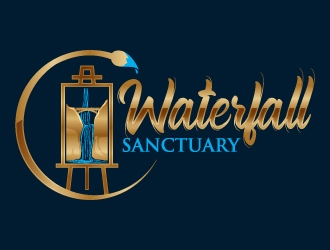 Waterfall Sanctuary logo design by Aelius
