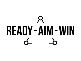 READY • AIM • WIN logo design by maseru