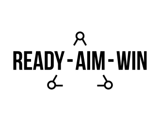 READY • AIM • WIN logo design by maseru