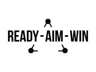 READY • AIM • WIN logo design by maseru