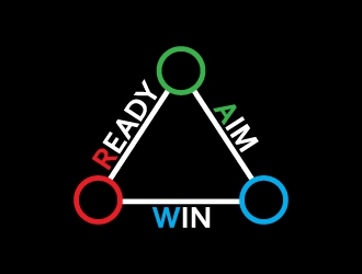 READY • AIM • WIN logo design by Aelius