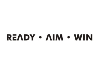READY • AIM • WIN logo design by dibyo
