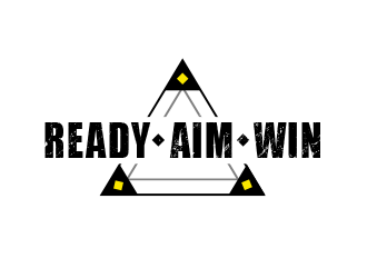 READY • AIM • WIN logo design by BeDesign