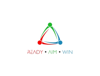 READY • AIM • WIN logo design by yunda